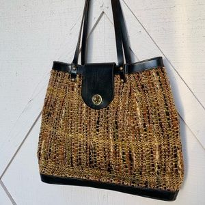 Vintage “Barbour Handmade” bag, woven texture